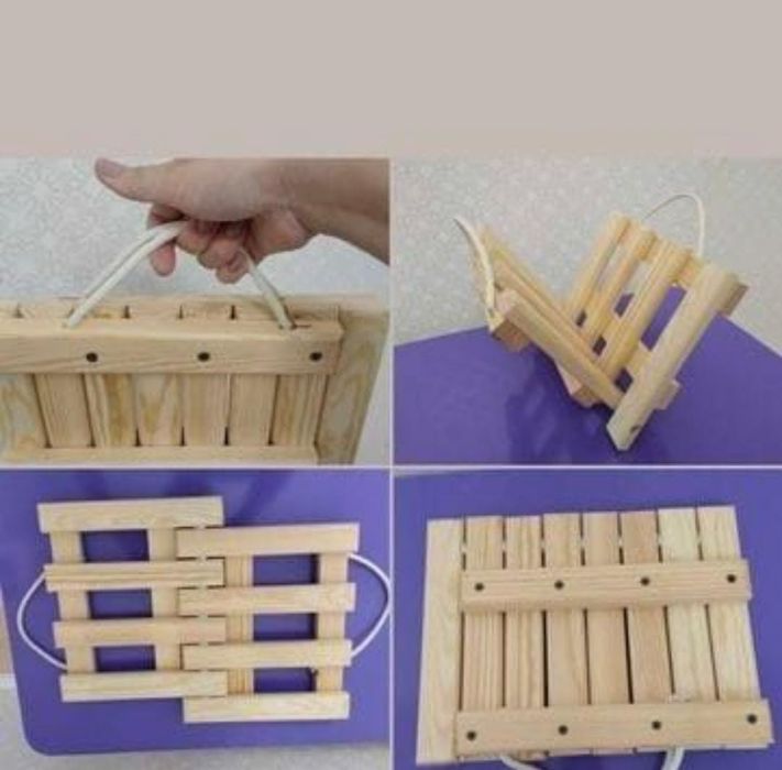 Скамейка раскладная для холодных и грязных поверхностей