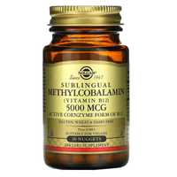 витамин B12  Solgar, 5000 мкг, 60 таблеток ( Метилкобаламин) USA