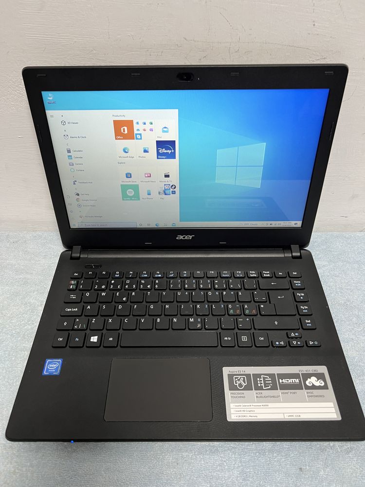 UltraSlim Acer Aspire ES 14-Intel N3050-4Gb-SSd-Wind 10-Ultraportabil