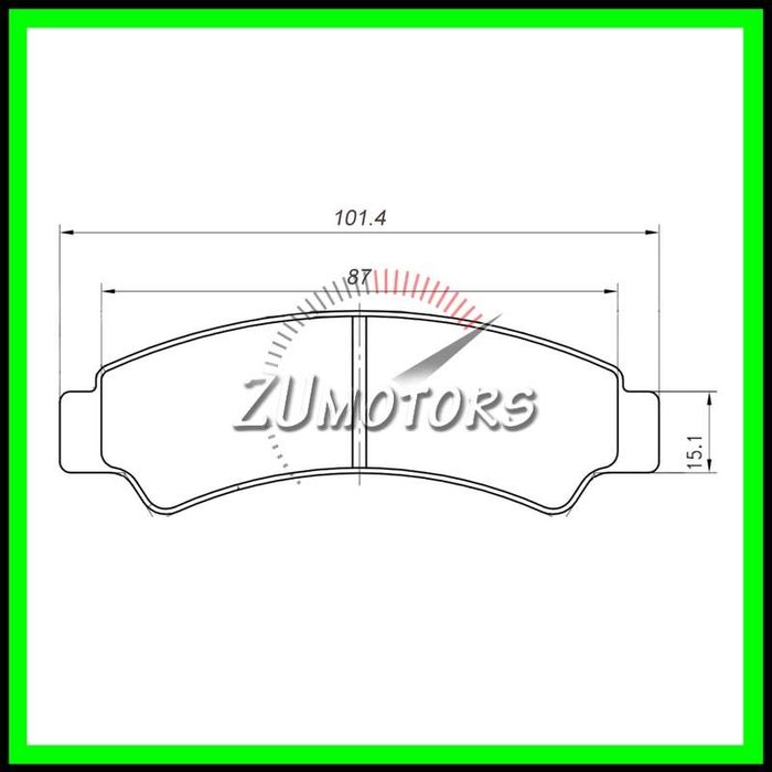 Placute Frana atv CFMOTO 400 450 520 550 600 625 800 1000 -Fata