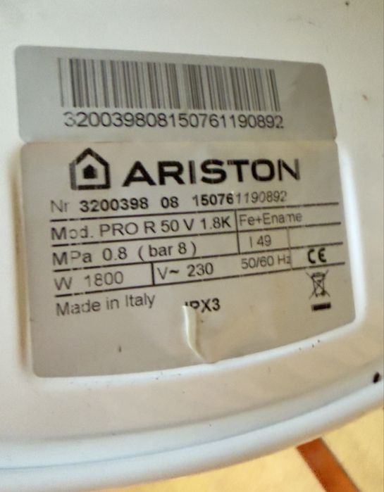 Vand Boiler Ariston 50 l