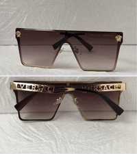 Versace Мъжки Дамски слънчеви очила маска 5 цвята кафяви черни сини