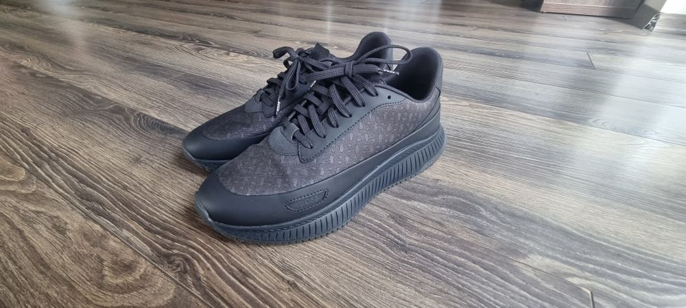 Boss мъжки спортни обувки с принт и еко кожа