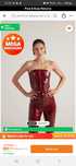 Corset visiniu XS Holly Lolly Trendyol