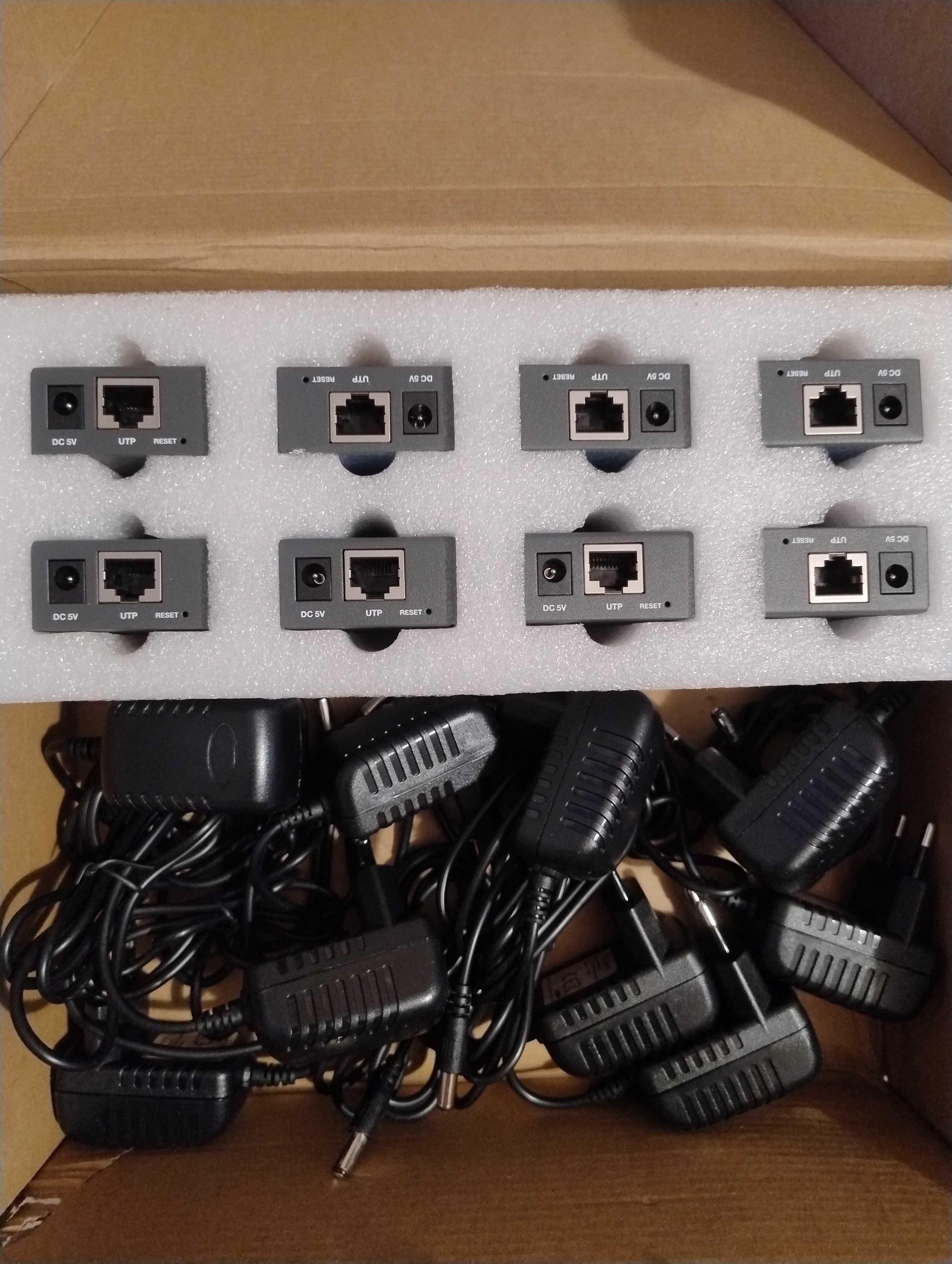 Сплитер удължител 1x8 150m HDMI Audio Video Cat5e/6/7 Ethernet PWAYTEK