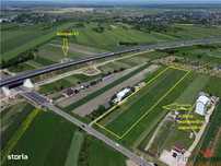 Teren 14.300 mp, D=50 ml, langa nod autrostrada A7