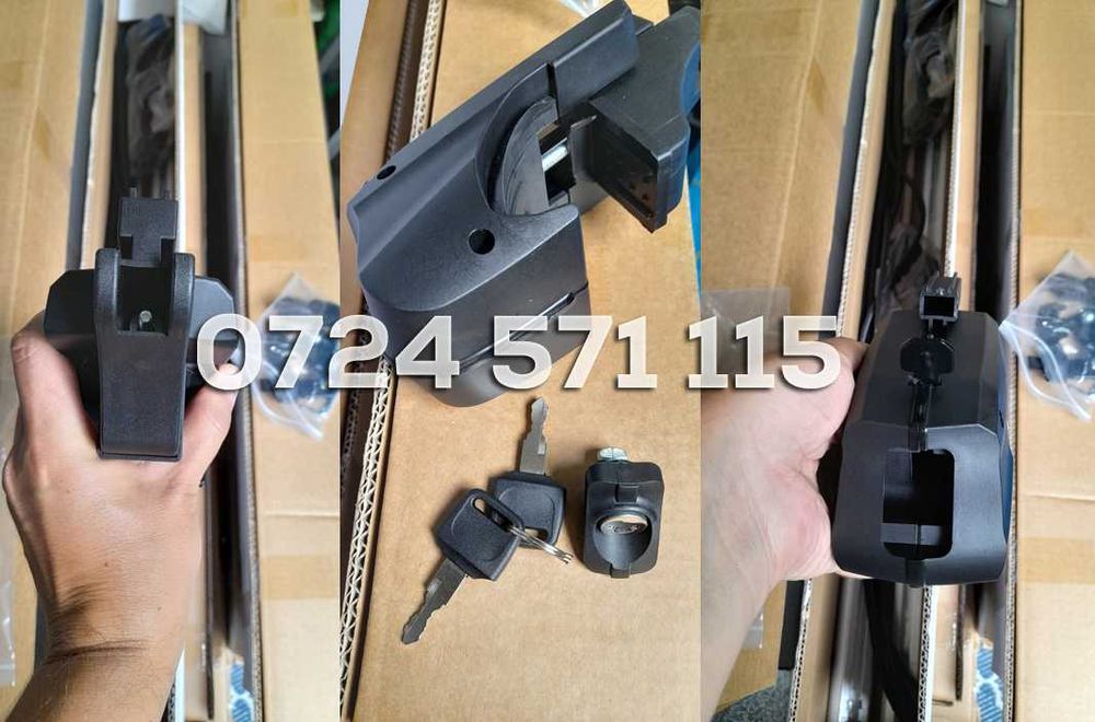 Bare transversale portbagaj UNIVERSALE cu antifurt - ALUMINIU - 120 cm