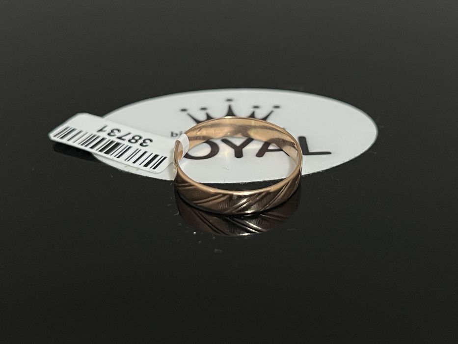 Bijuteria Royal CB : Inel stil Verigheta aur 14k 2,07gr mărimea 19