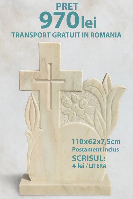 Monumete funerare, transport gratis