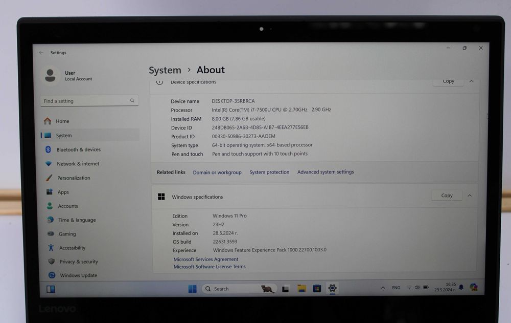 Лаптоп Lenovo ThinkPad Yoga 370 Touchscreen I7/8GB/256 SSD