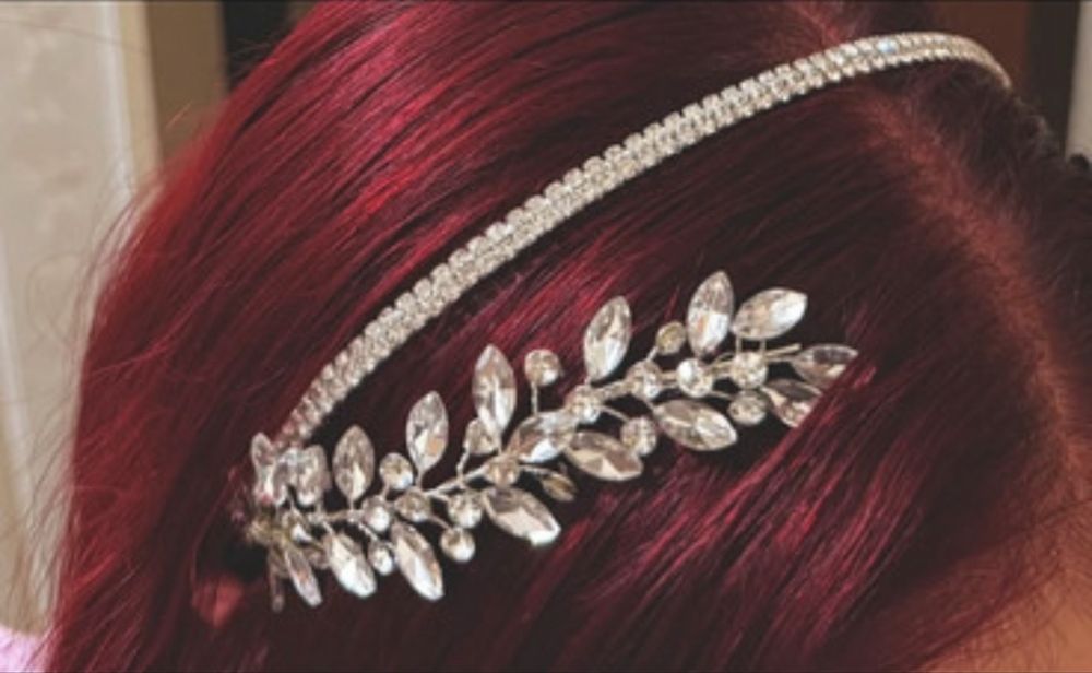 Coronita mireasa/eveniment, eleganta, dubla cu pietre/strasuri