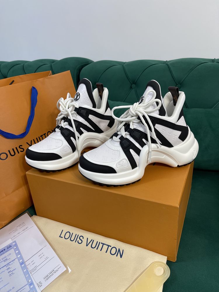 Adidasi Louis Vuitton piele naturala Full Box Premium