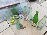 Ретро стъклени бутилки от соца по един литър