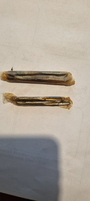 Метчики Новые  4 и 5мм , сделано в СССР комплект по 2шт цена  1000тг