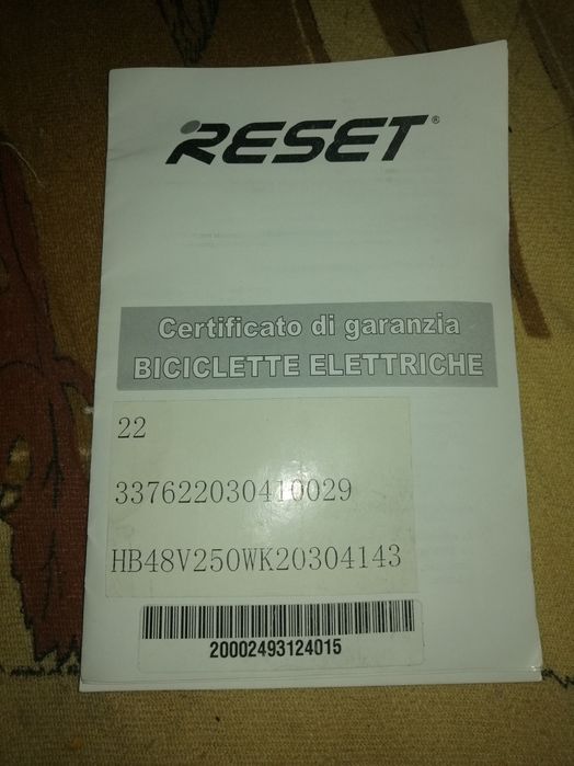 Bicicleta electrica Reset