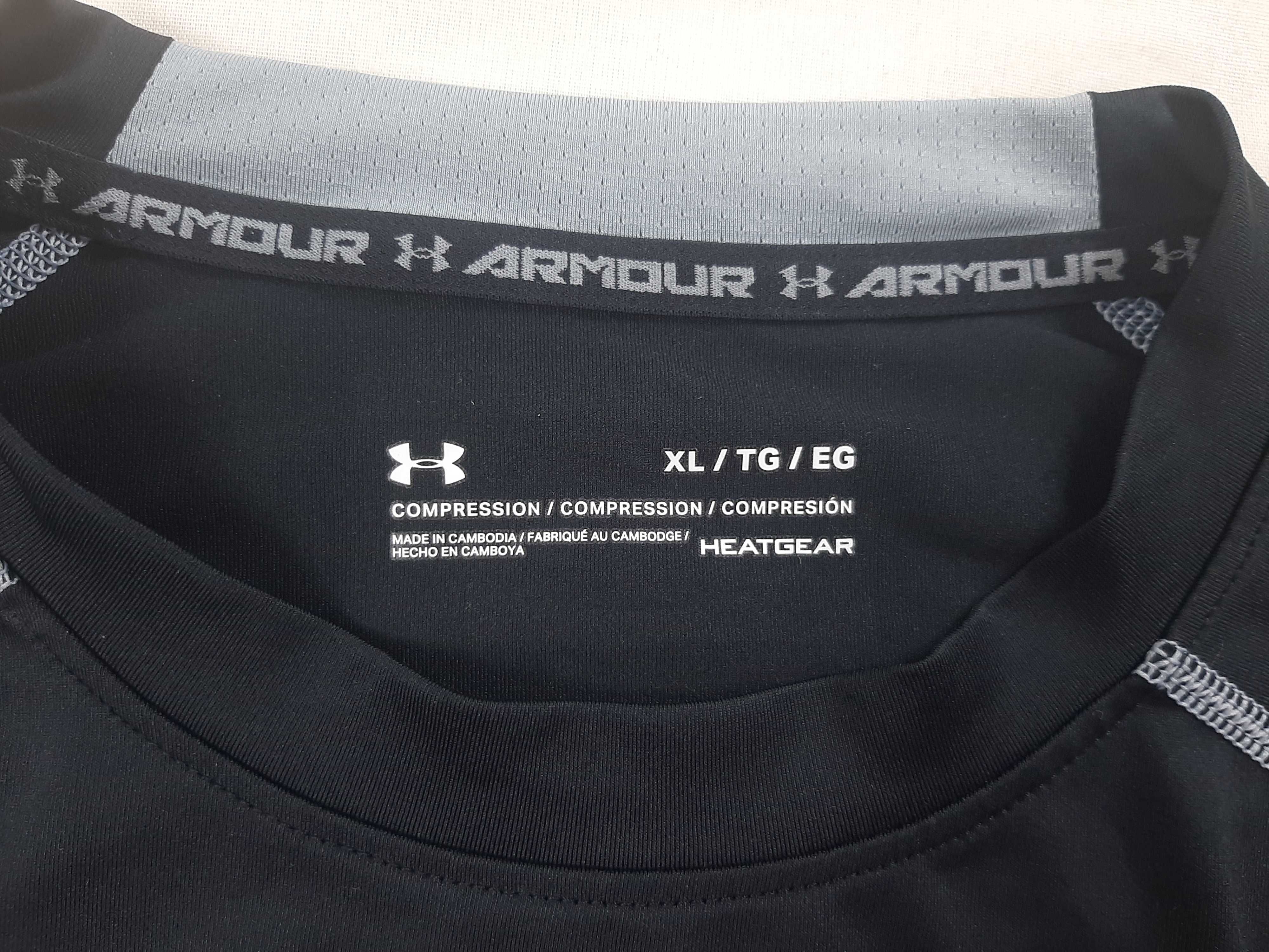 Under Armour HeatGear Compression - Оригинална мъжка блуза размер L