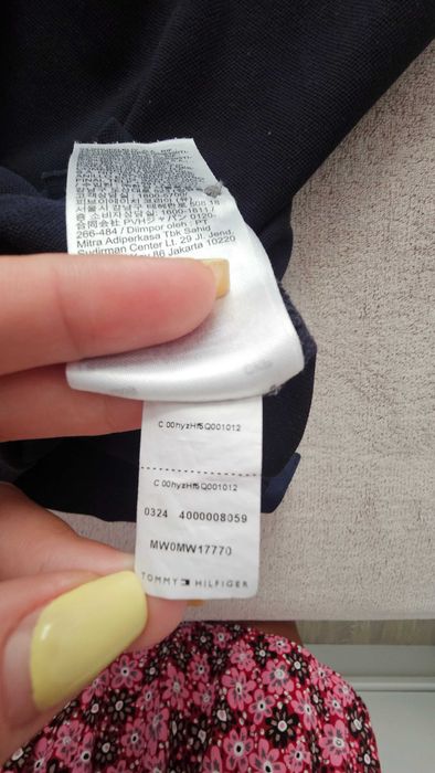 Tricou polo bleumarin Tommy Hilfiger