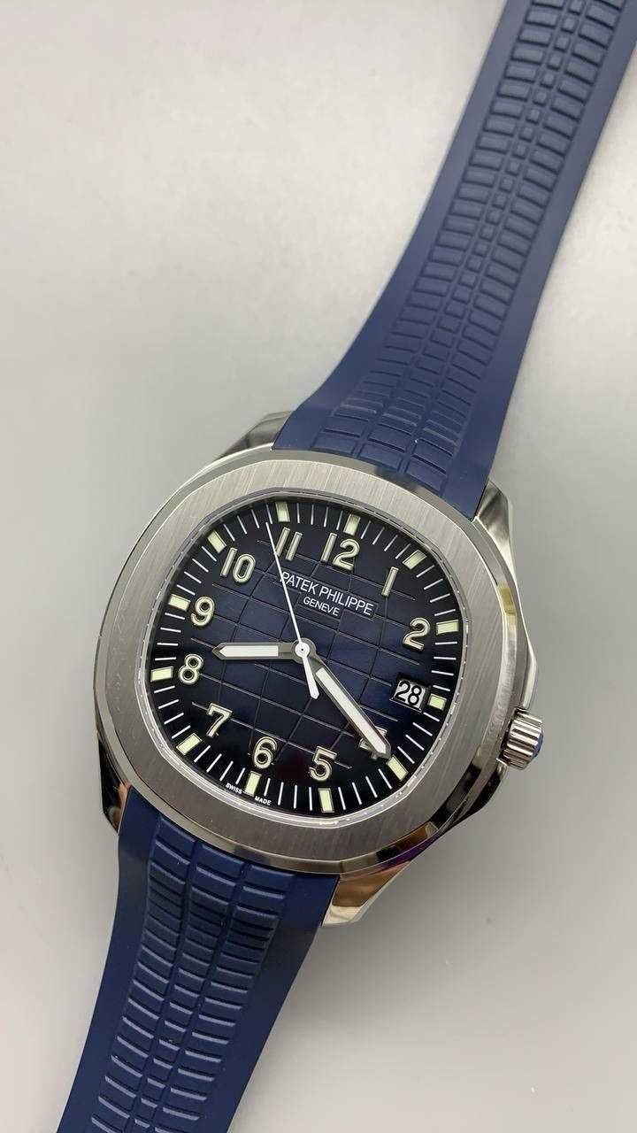 patek philippe aquanaut сребристо/синьо
