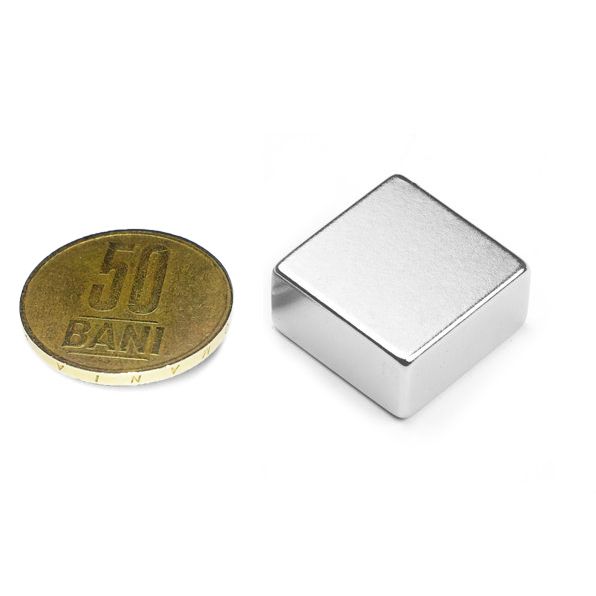 Magnet 20x20x10mm Neodim Bloc Puternic 12 kg atractie fixare