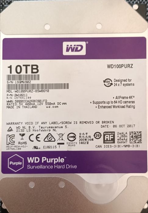 HDD диск WD 10ТБ