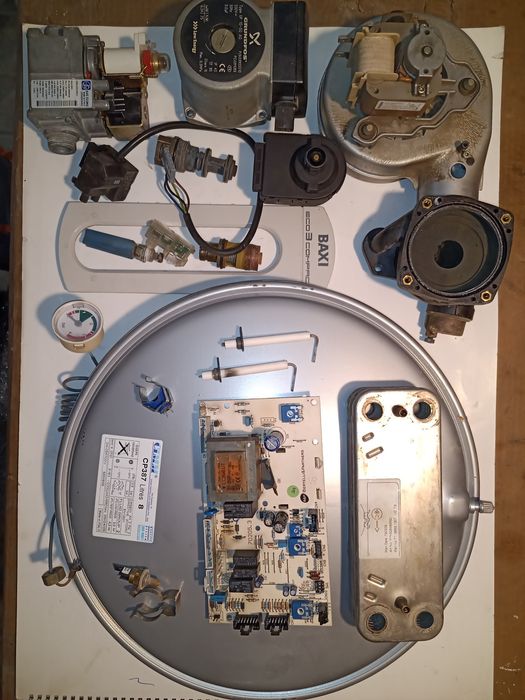 Baxi Eco 3 compact vas expansiune presostat aer vana gaz