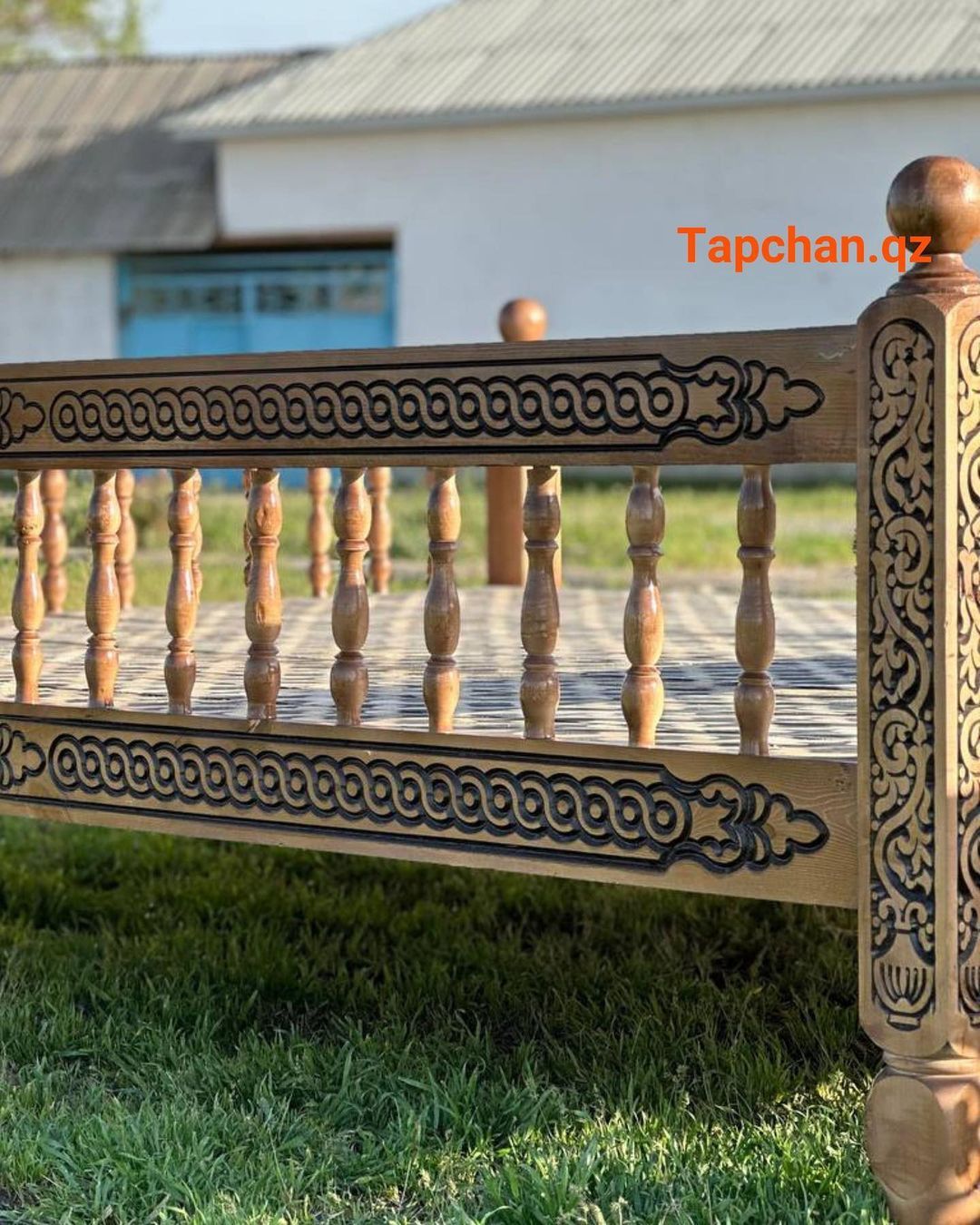 Деревянный Тапчан Топшан Беседка с Топчаном с крышей Кафебань 85Е