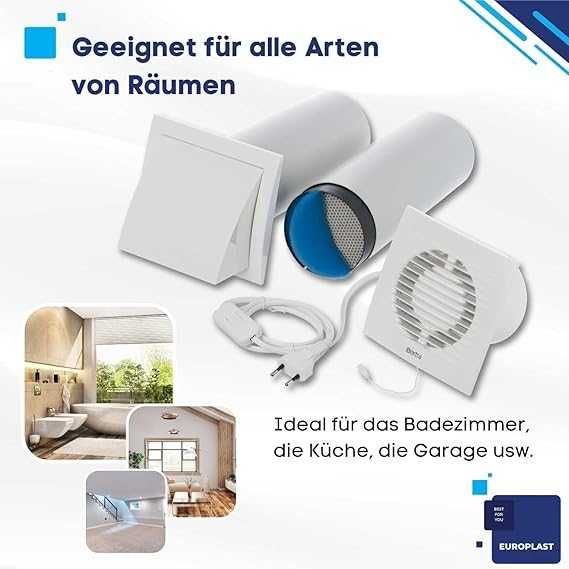 Ventilator aerisire recuperator de caldura EUROPLAST 150