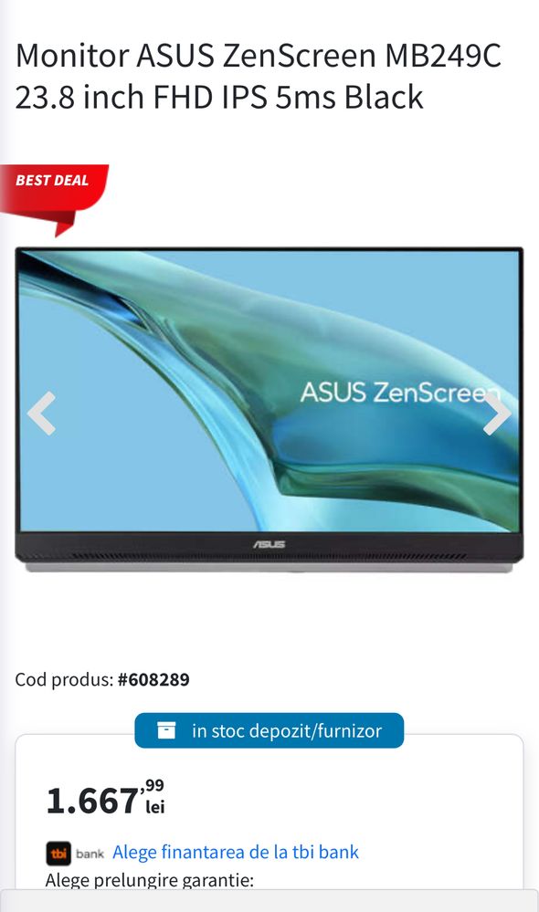 Monitor ASUS ZenScreen