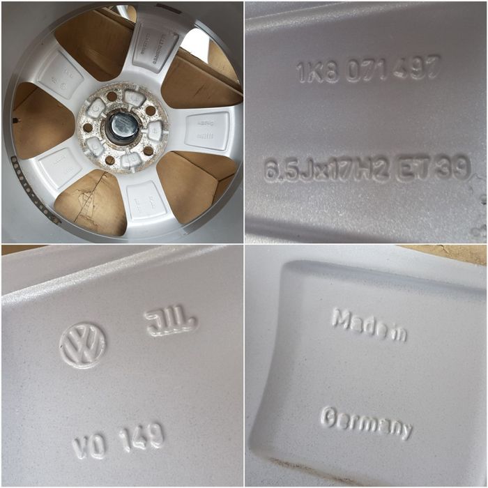 jante aliaj 17; 5x112; originale Vw Passat CC, b8, Alltrack, Tiguan