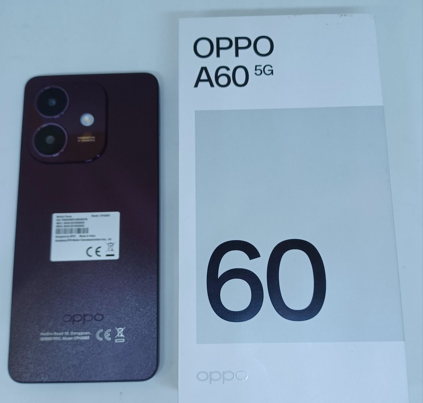 Telefon mobil OPPO A60, 4GB RAM, 128GB, 5G, Nebula Red/ telefon expus