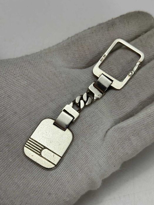 BRELOC CHEI ARGINT 925 - Cu PLACUTA - 26g. - Vintage !