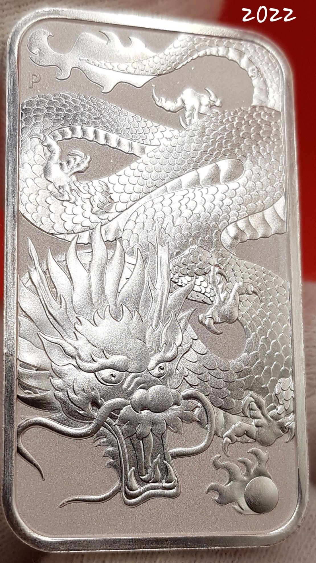 Rectangular Dragon TOATA+ 2018 - 2024 monede lingou argint 999