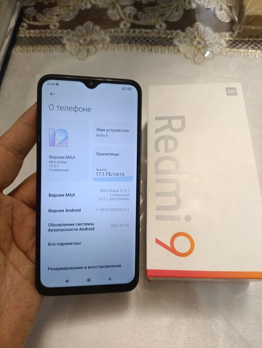 Xiaomi Redmi 9 4/128GB Black Igravoy Karobka Holati Ideal Otlichni Zor