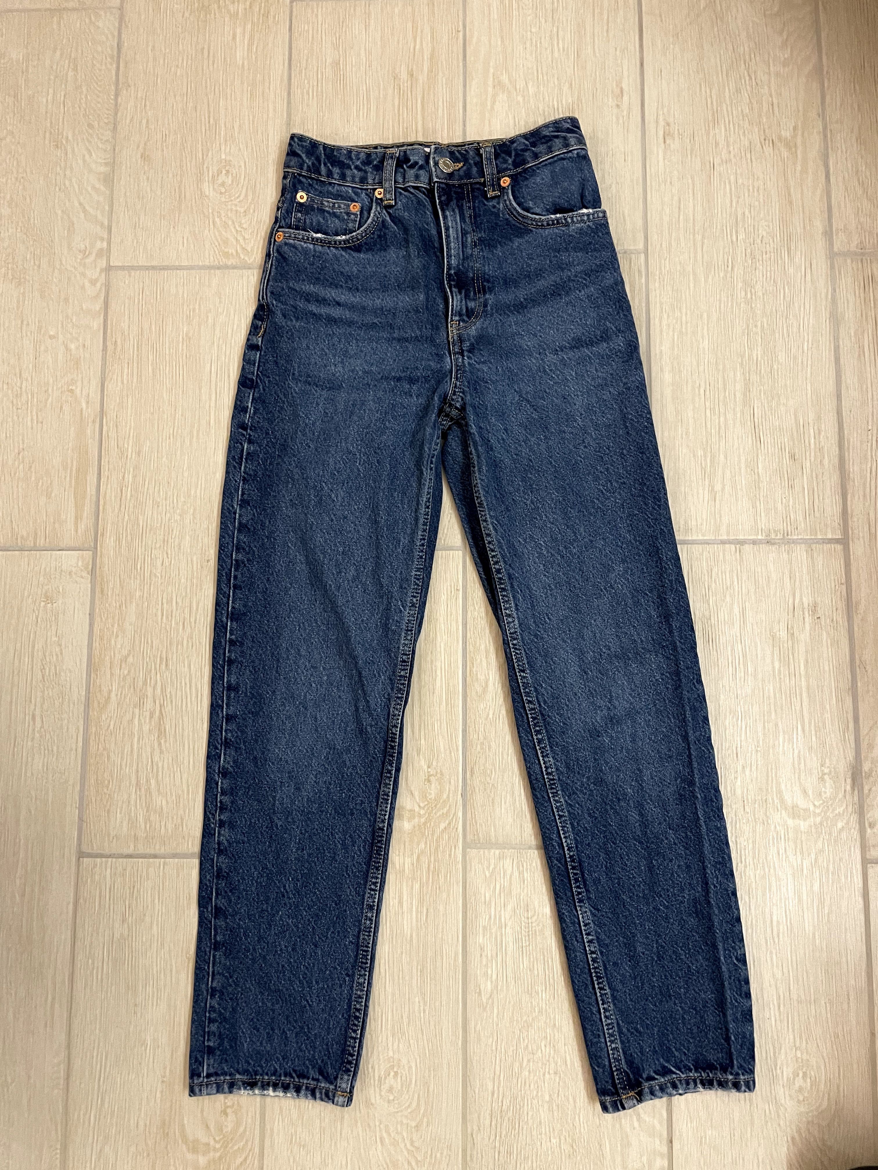 Blugi drepți mom jeans