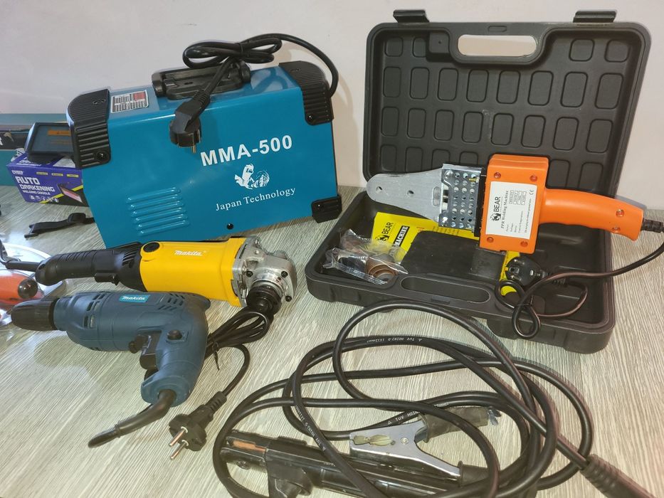 Акция Сварка болгарка дрел клуч набор утук хамелён очки 6/1