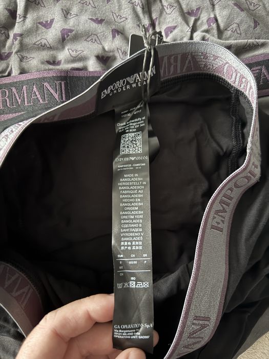 Emporio Armani set 3 boxeri gri/negru marimea S noi originali