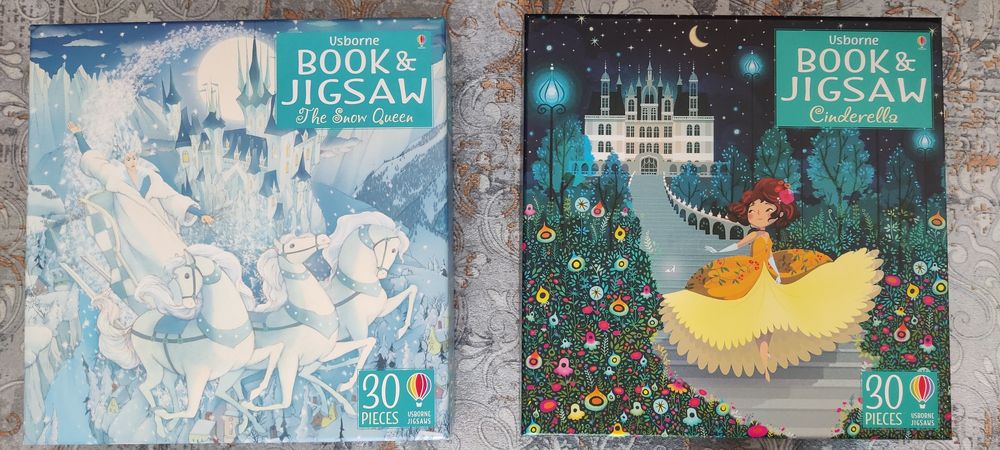 Pachet de 2 seturi Book&Jigsaw puzzle noi, 30 piese