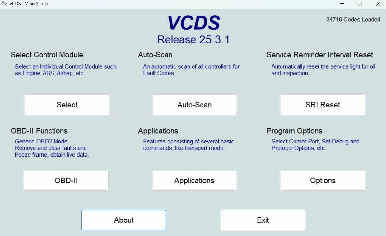 Interfata-diagnoza VCDS ATMEGA SOFT 25.3.1 din Iunie 2025