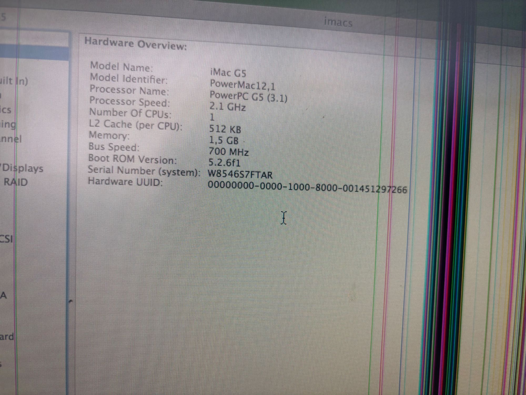 Apple iMac G5 OSX