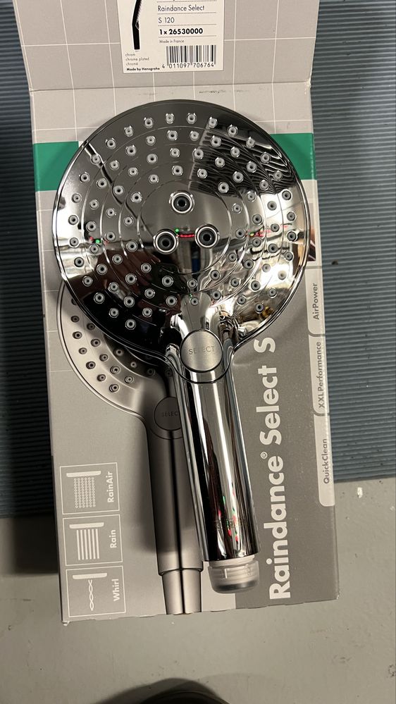 Para de dus Hansgrohe Raindance Select S120 plus furtun