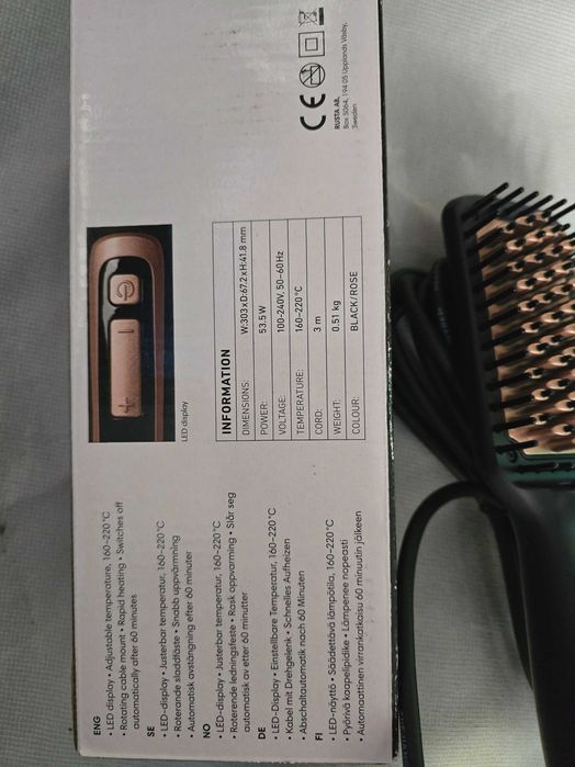 Perie de par electrica Original Suedia / nou