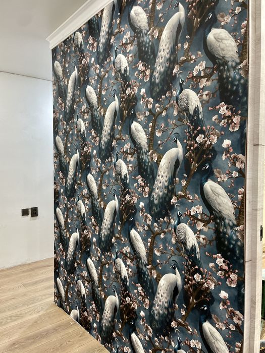 Поклейка обоев качественно