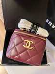 Чанта chanel бургунди