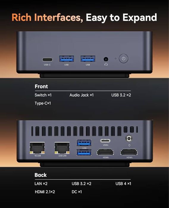 Mini Pc Ryzen 9-6900Hx 16/512GB Мини Пк