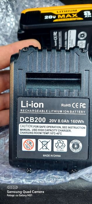 Baterie pt DeWalt de 8Ah 18-20 V