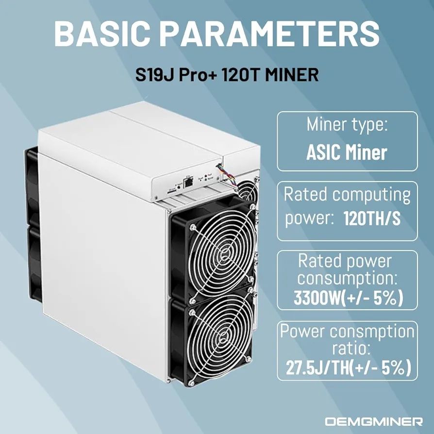 Bitcoin  Antminer S19j Pro+ 120 th