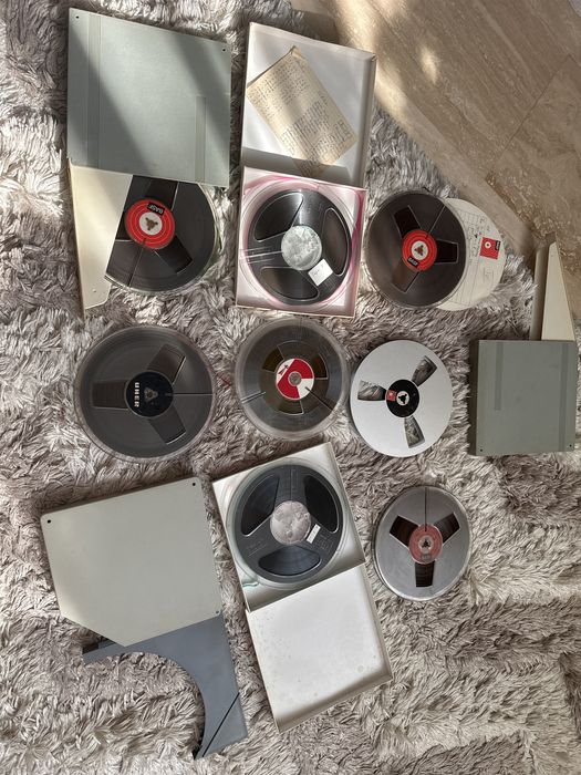 8 role magnetofon 18cm - BASF, Scotch, Uher, Schneider