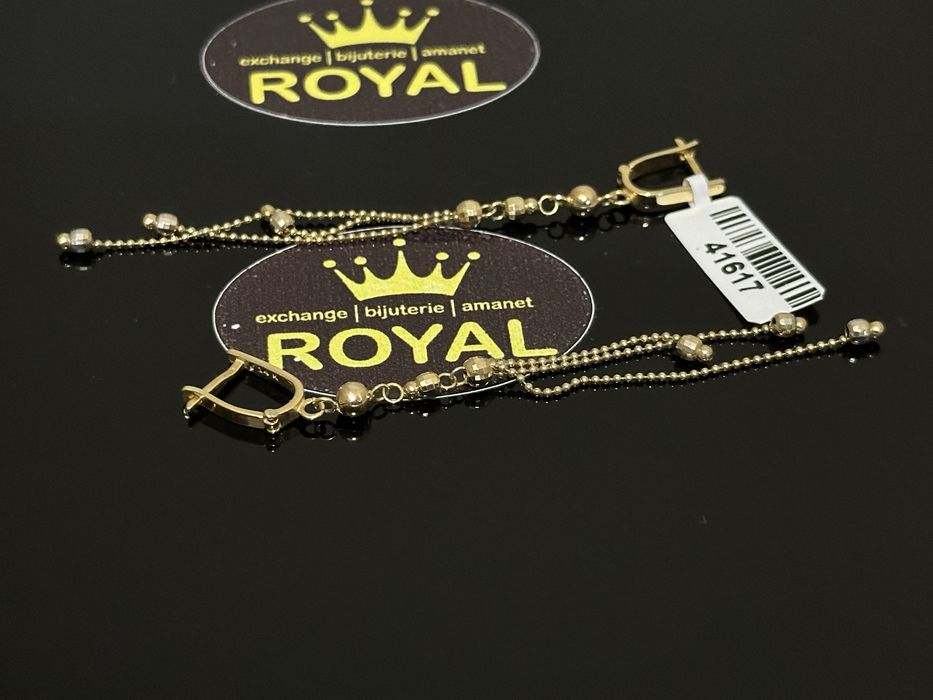 Bijuteria Royal: Cercei aur 14k/3.52 gr