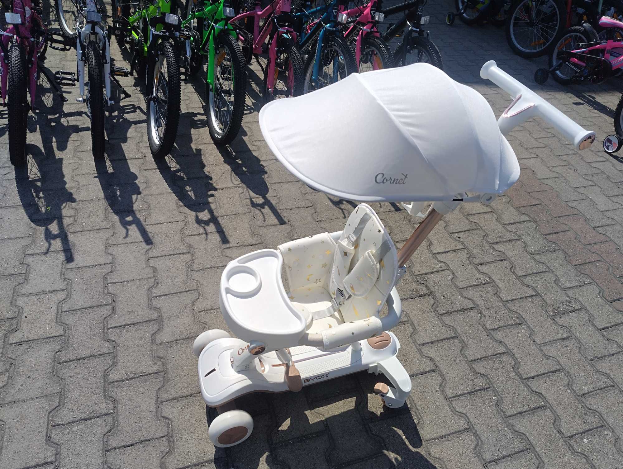 BYOX Детска тротинетка Cornet 6в1 бял