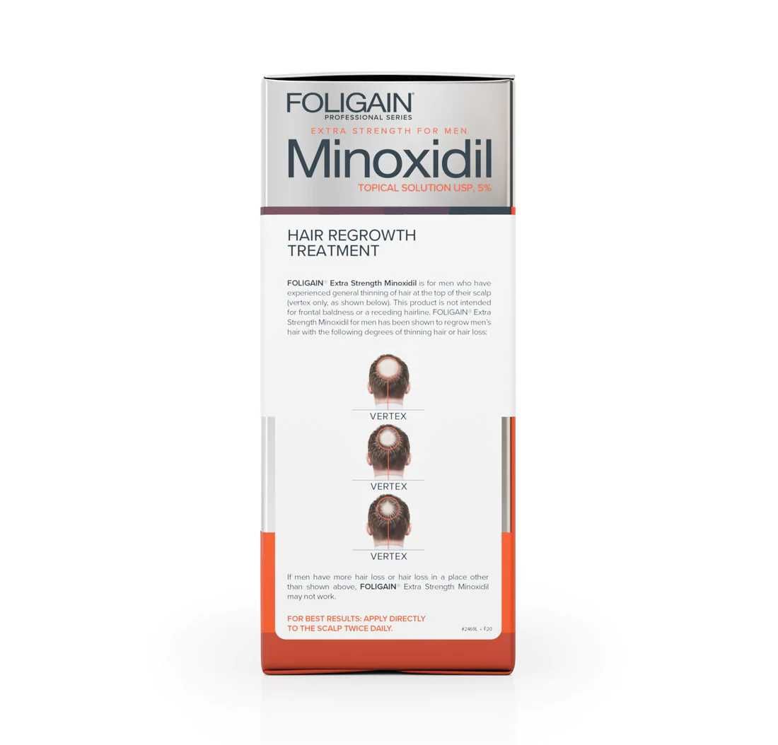 Minoxidil Foligain 5%, 3 Luni Aplicare, Tratament Pentru Barba/Scalp